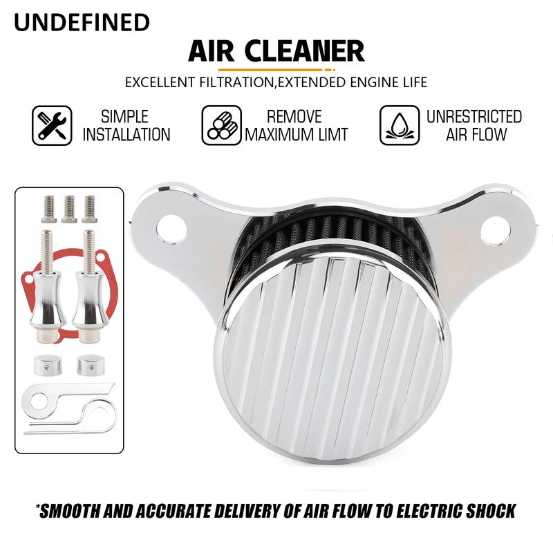 Motorcycle Air Filter Cleaner Intake Filter System Stripe for Harley 93-17 Dyna/FXR Softail Fat Boy Touring Road Street Glide