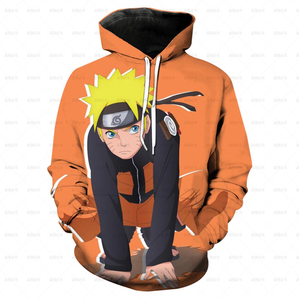 Sweat à capuche Anime japonais NarAAKakashi pour enfants, pull décontracté, vêtements de dessin animé pour garçons et filles, printemps, automne, 2024