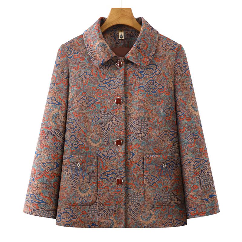 Middle-Aged Women's Spring/Autumn Jacquard Jacket