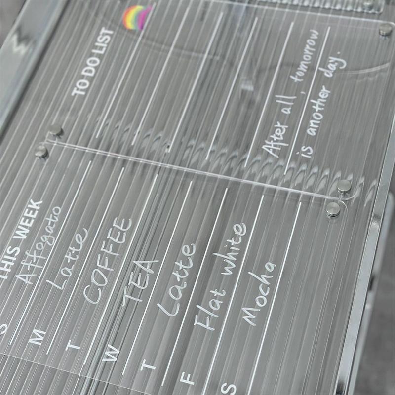 Acrylic Refrigerator Magnet Calendar Board Magnetic Handwritten Erasable Message Board Whiteboard Memo Weekly Planner