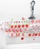 Rabbit Pear: Strawberry Fruit Slice Die-cut Tape - Cute Creamy Sticker Roll for Journaling and Collage.