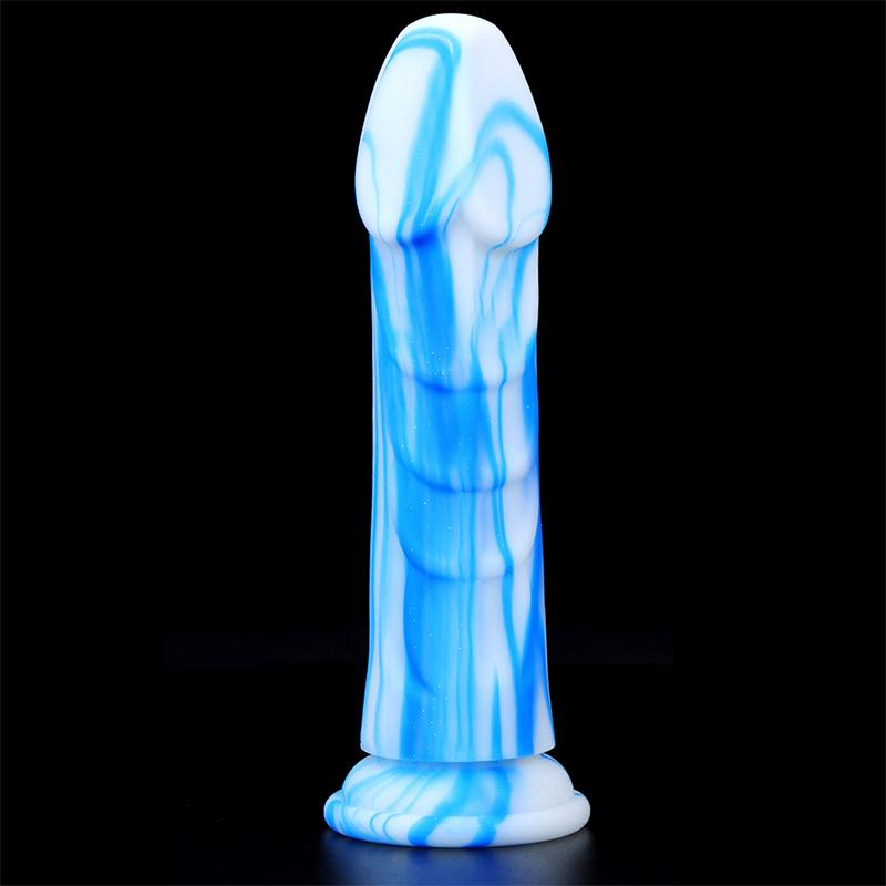 Mixed Color Liquid Silicone Eggless Simulation Penis Dildo Female Masturbation Device Anal Anal Plug Anal Expansion Device