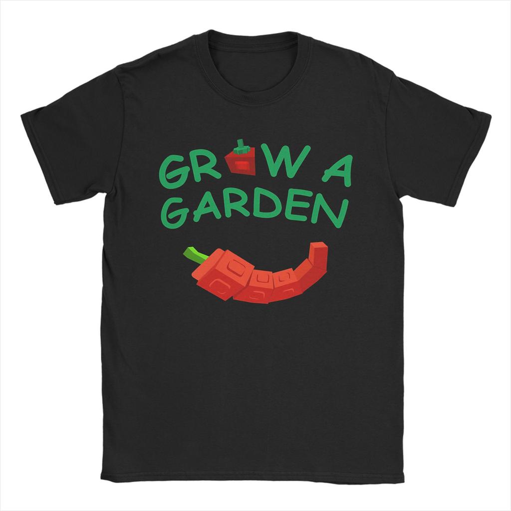 Streetwear Grow a Garden Gamer T-Shirt Men Cotton Short Sleeve Round Neck Summer Top Tee
