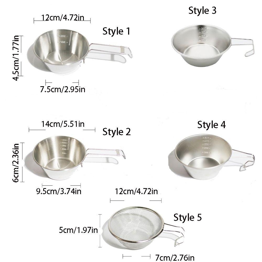 with Scale Snow Roller Bowl Stainless Steel Folding Bowl Easy To Clean Picnic Bowl  Kitchen