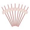 Set of 12 Team Bride Drinking Paper Straws Wedding Party Supplies Bridal Baby