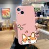 Cute Shiba Inu Dog Phone Case For iPhone 16,15,14,13,12,11 Plus,Pro,Max,XR,XS,X,7,8 Plus,SE,Mini Transparent Silicone Soft