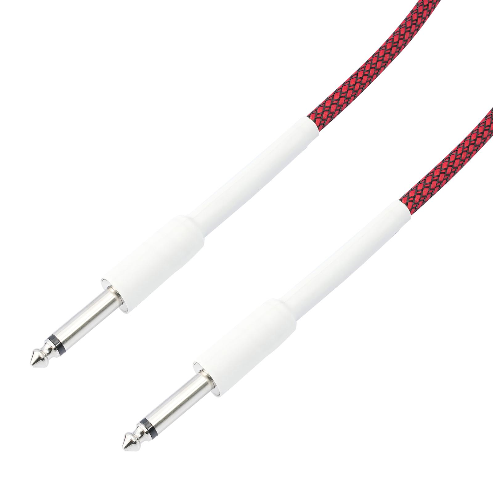 

Guitar Cable 6.35mm 1/4 Mono Instrument Cord for Electric Mandolin 3/5/1/1.8/10meters 180CM
