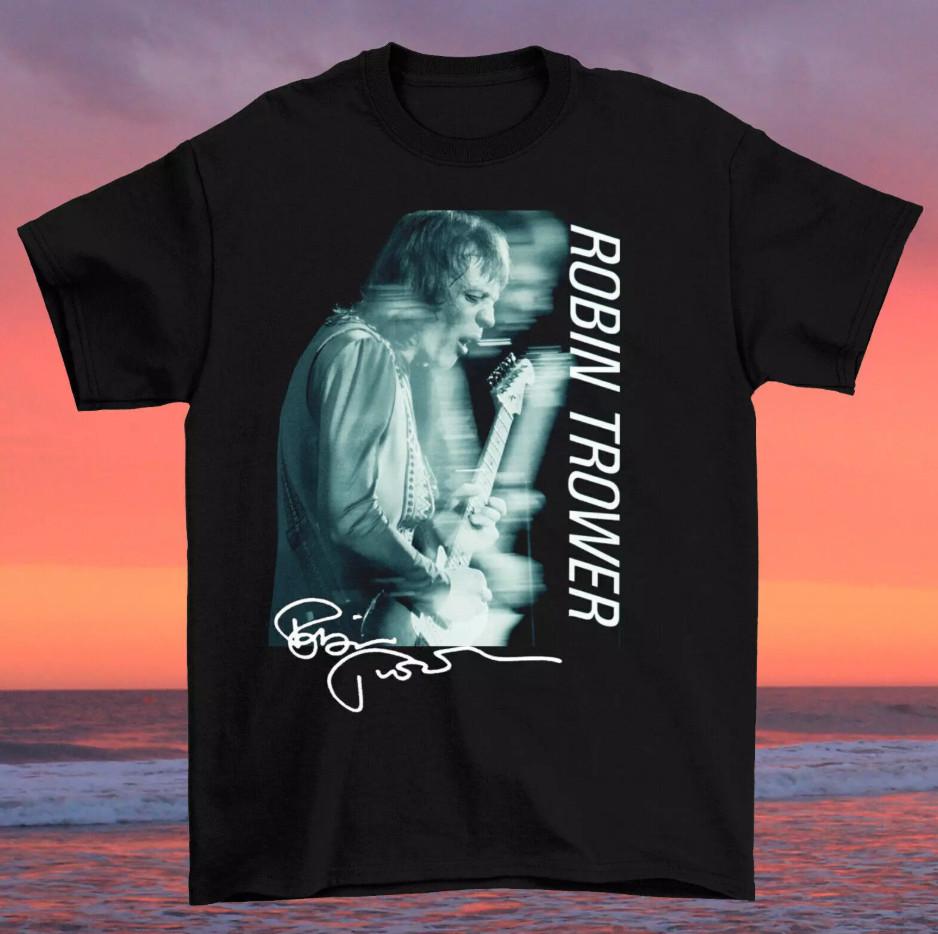 Robin Trower Signed Live Tour Music T-shirt Size S-4XL
