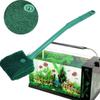 40cm Aquarium Brushes Long Handle Double-edged Plastic Glass Algae Cleaning Brush Aquarium Fish Tank Accessories Color Random