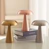 Retro Table Lamp Mushroom LED Night Light Rechargeable Desk Lamp Touch Sensor Reading Lights for Bedroom Restaurant Bar Decor