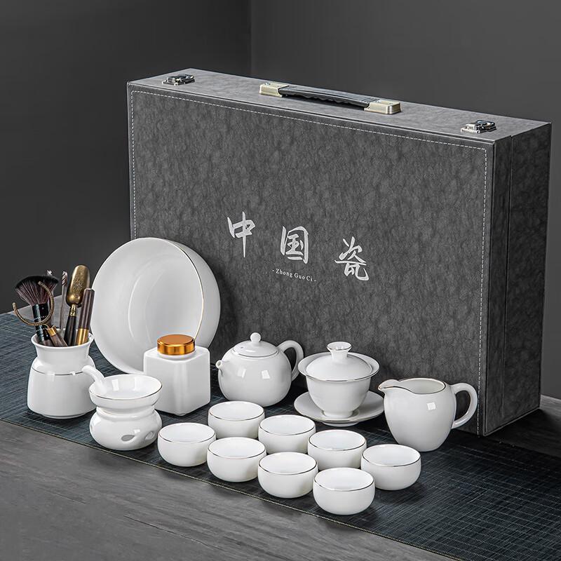 Lino Mutton-Fat Jade Porcelain Tea Set