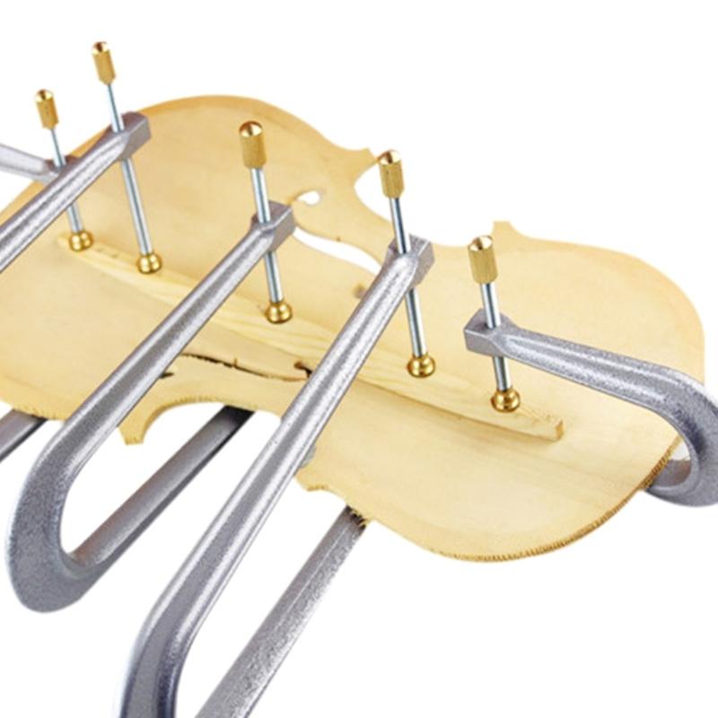 Aluminum Alloy Violin Bracing Clamp Sound Beam Crack Bonding Repair Clamp Violin Guitar Bass Bar Clamps Luthier Tools