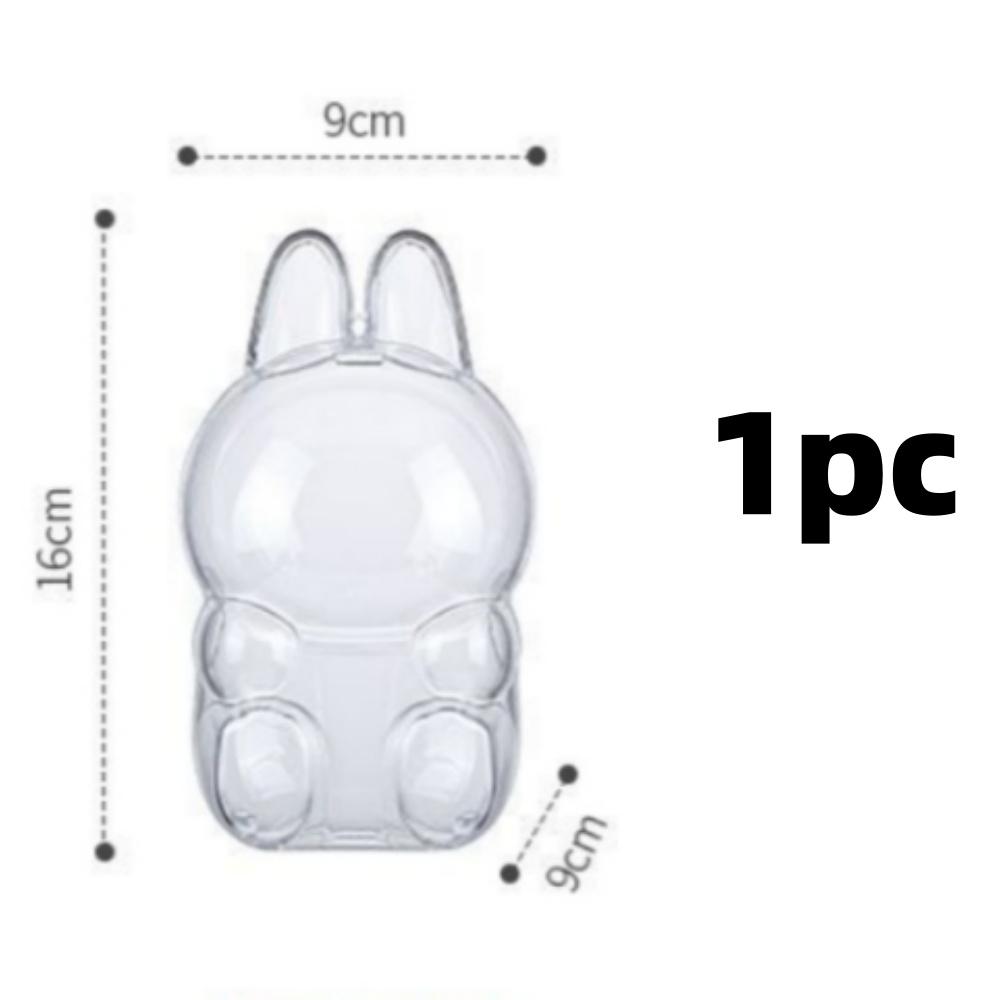 

1/6pcs Doll Protective Case for Labubu Have Seat & Macaroon Serie Display Box for POPMart Collectible Cover Acryli Storage Stand