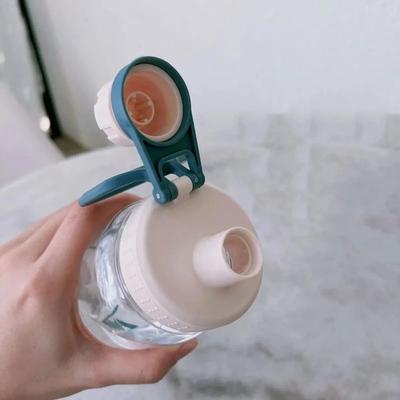 800ML Large Capacity Sport Water Bottle With Handheld Ring Plastic Gym Water Cup Portable Fitness Drink Water Kettle BPA Free