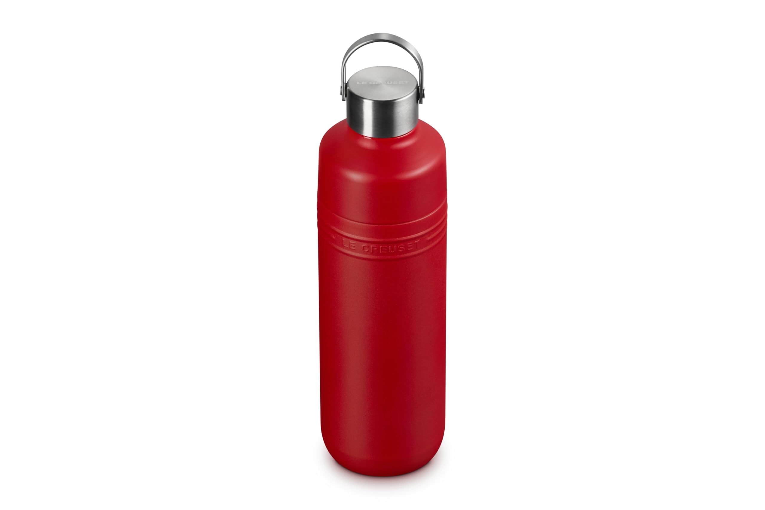 Le Creuset Bottle 1000ml Cherry Red Stainless Steel Vacuum Insulation Hot Cold Wide Mouth Easy to Clean On the Go