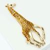 Charming Drip Paint Giraffe Brooch Unisex Animal Pin Accessory with Fashion Rhinestones For Everyday Use