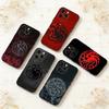 T-Targaryan Dracary Logo  Phone Case For iPhone 17,16,15,14,13,12,11 Plus,Pro Max,XS,Soft Silicone Black Cover