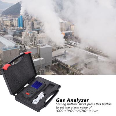 Air Quality Monitor CO2 TVOC Temperature Humidity Detector Convenient Adjustable Industrial Testing Equipment