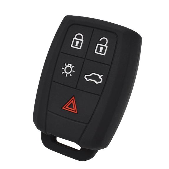 

5 кнопок силиконовый брелок для ключа для Volvo XC90 C70 S60 D5 V50 S40 C30 без ключа пульт дистанционного управления крышка ключа оболочка держатель кожи