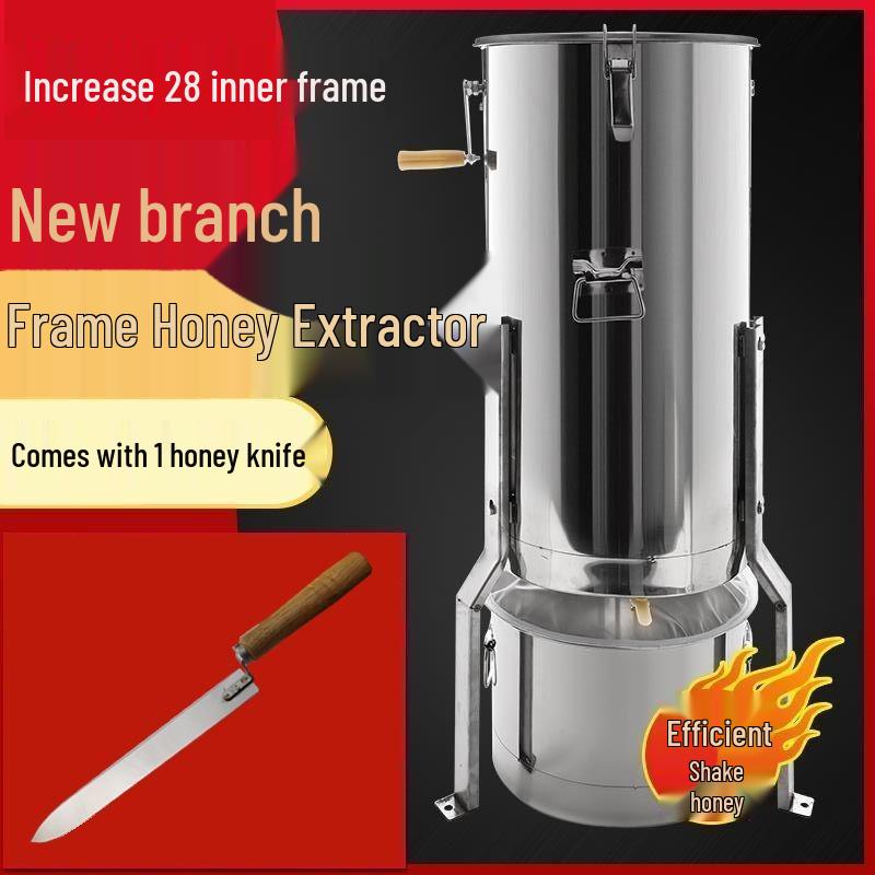 Thickened Stainless Steel Honey Extractor & Spinner Set for Beekeeping
