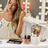 Rotating Makeup Brush Organizer Cosmetic Container