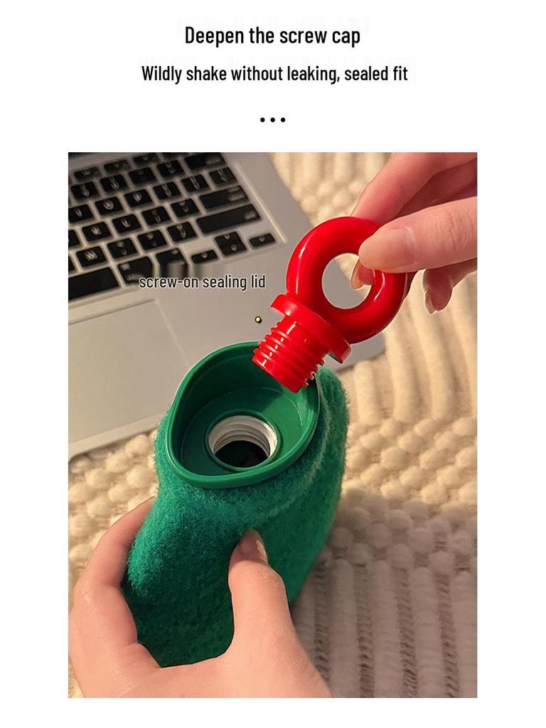 Plush Explosion-Proof Hot Water Bottle for Women - Winter Hand Warmer, Abdomen Warmer, Available In Large and Small Sizes