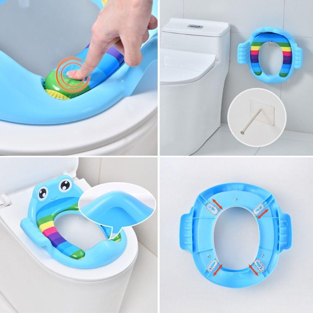 Easy to Clean Toddler Toilet Seat Soft Cushion Children Potty Potty Training Toilet for Infant