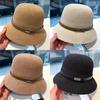 Summer Cotton Bucket Hat With Wide Brim For Sun Protection And Breathability