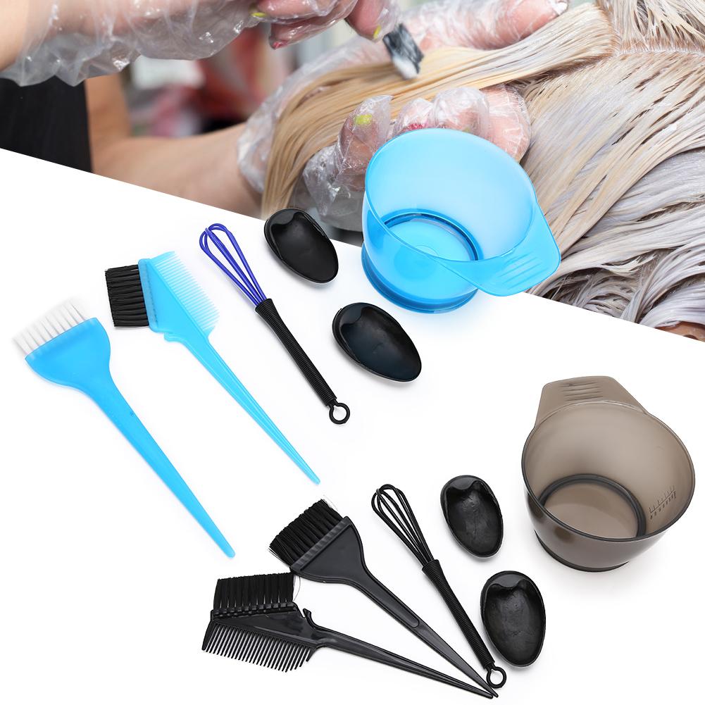 Cepillo para teñir el cabello, tinte para el cabello, tazón para mezclar, herramienta de peinado antideslizante para teñir el cabello