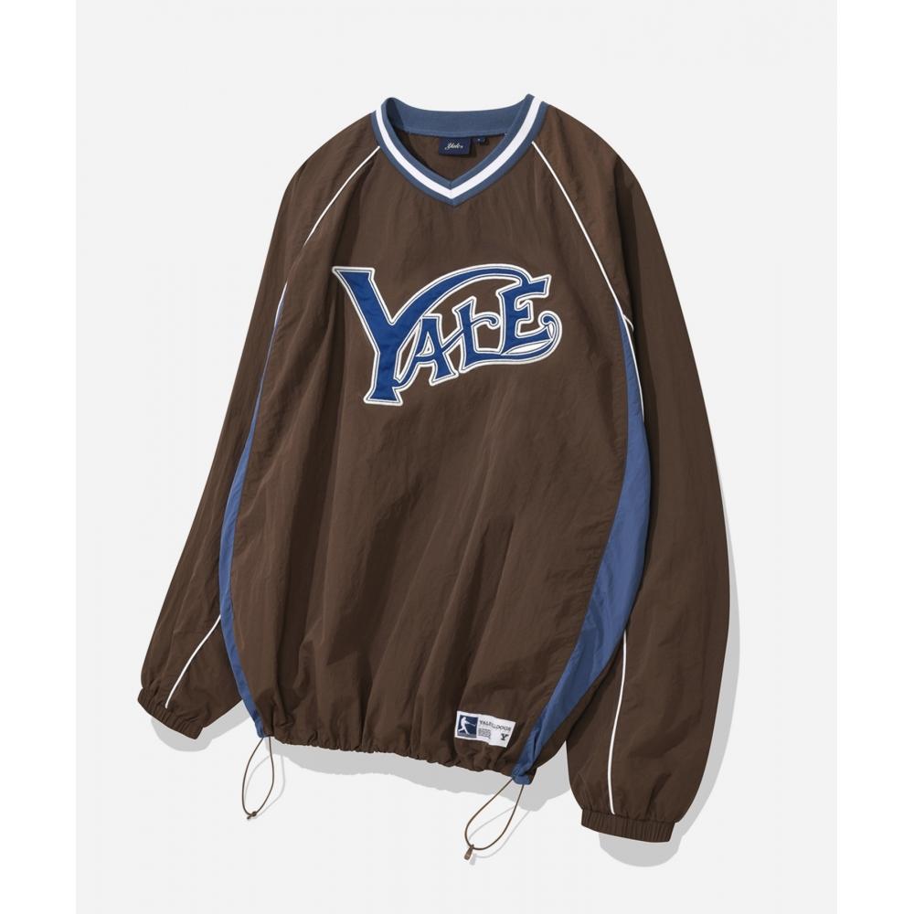 

YALE NYLON SPORTS TEAM JERSEY LS BROWN