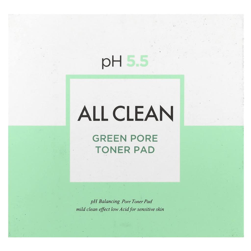All Clean, Green Pore Toner Pads, 75 Sheets, 300G(10.58Oz)