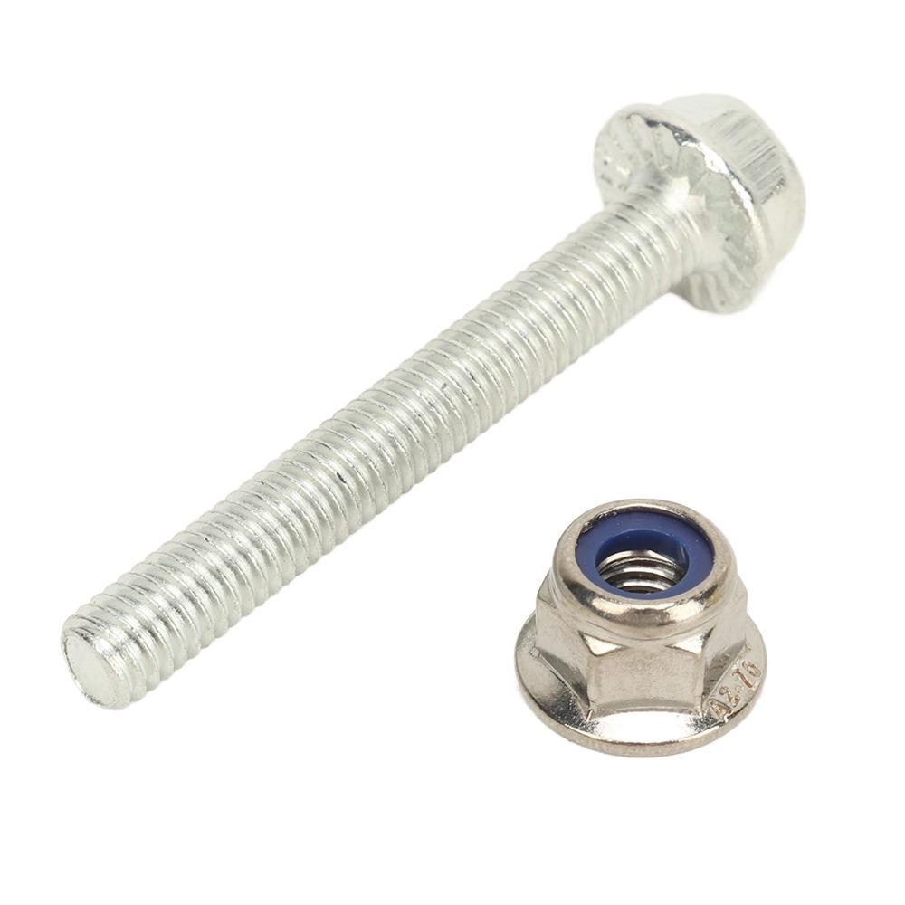 5 Set 19M7834/14M7397 Auger Shear Bolt Shear Bolt Silver Lock Nut Kit Shear Pin Bolts for Deere Equipment Maintenance