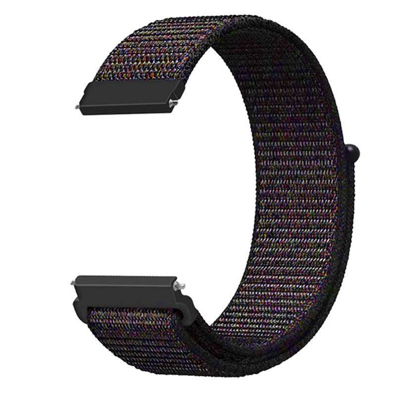 20mm 22mm Nylon Loop Band for Samsung Galaxy Watch 7/6/Classic/5/4/3/Gear S3 Wristband Huawei Watch 4/GT-2-3-Pro/Amazfit GTR/GTS