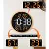 10Inch Large Digital Wall Clock Remote Control 2 Alarms Big LED Display 10 Brightness For Living Room Elderly Gift