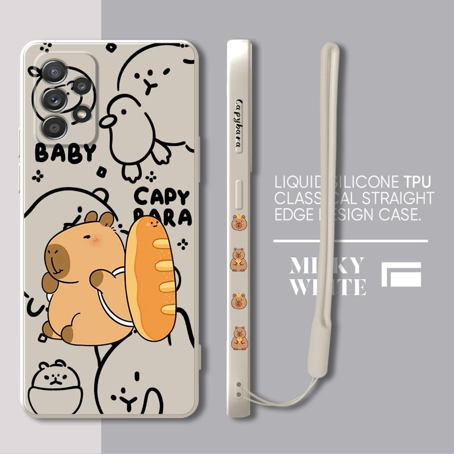Cute Capybara Phone Case for Samsung Galaxy A10 A20s A30 A20 A30s A02s A03 A04 A50 A02 A05s A71 A72 A73 A06 A31 A51 5G