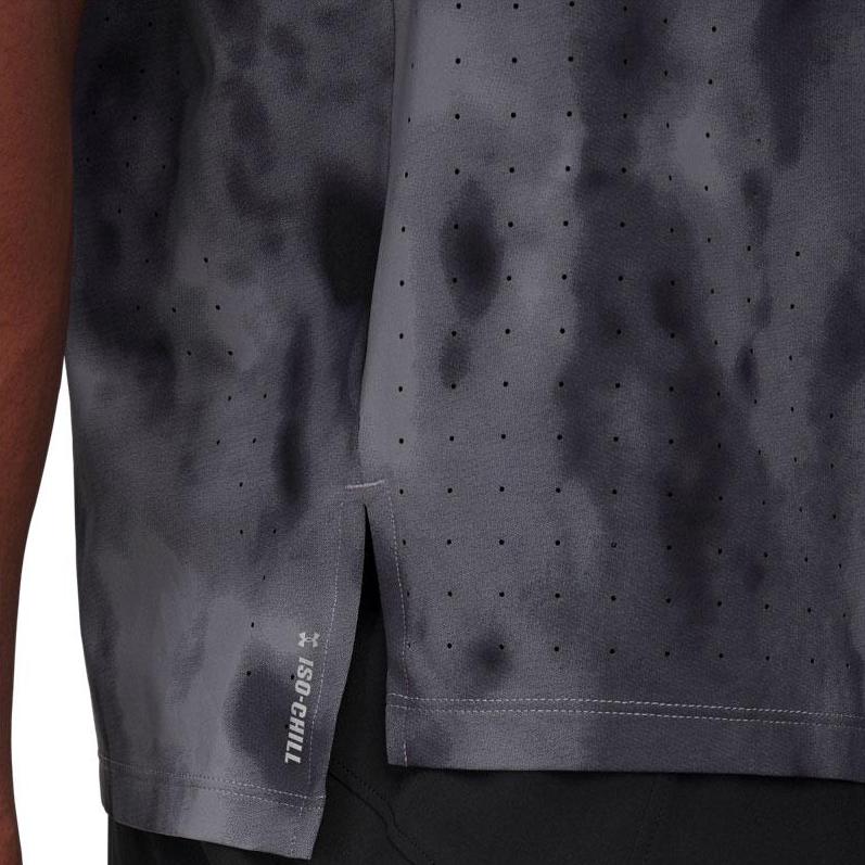 Under Armour Launch Elite Cool Series Running Short Sleeve Breathable T-Shirt Men Tops Titan-Gray 1389804-024