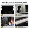 Car Interior TPU Protector Anti-scratch Film For Tesla Model 3/Y 2021-2023 Protective Transparent Anti-tear Stickers Accessories.