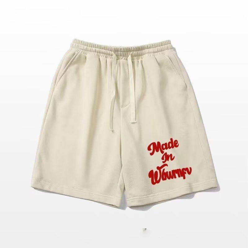 

Свободные спортивные шорты мужские летние модные брендовые ретро свободные брюки с пятью точками 5XL абрикосовый