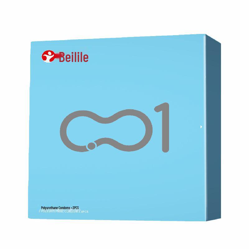Beilile Ultra-Thin Large Size Lubricated Condoms - Wolf Tooth & Mushroom Design for Family Planning