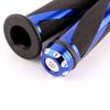 evomosa Motorcycle Clip Universal Bar End Grip End Bar Spiral Grip Aluminum Universal 22.2mm