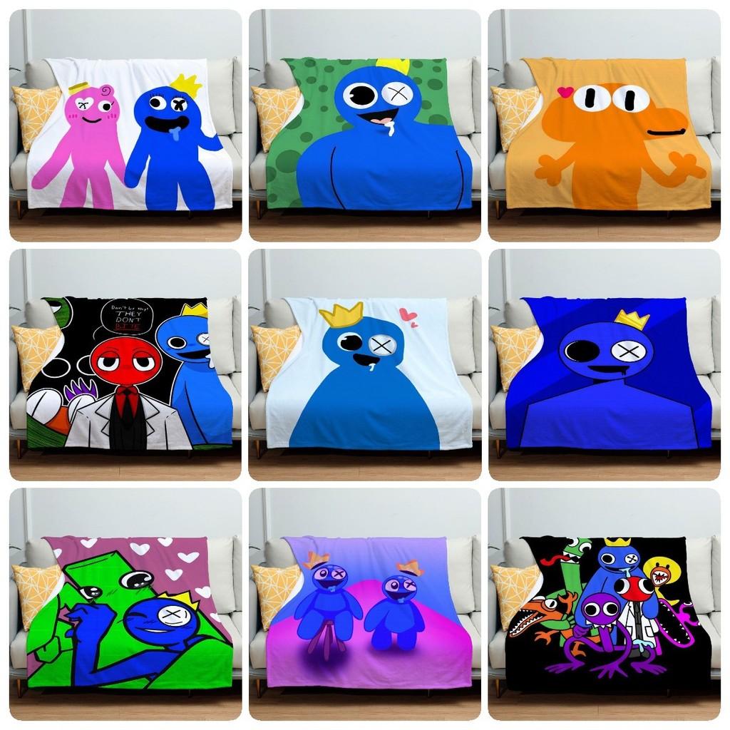 Gemütliche Cartoon Rainbow Friends Fleece-Kuscheldecke Für Kinder Weiches Plüschmaterial