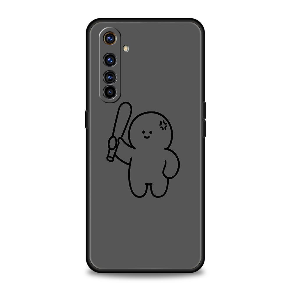 Matchman Cartoon Phone Case for Realme 8 9 10 8i 9i 6 7 GT2 C21 C25 C11 GT Neo 3T Pro Plus 5G Shockproof Silicone Shell Capa Bag