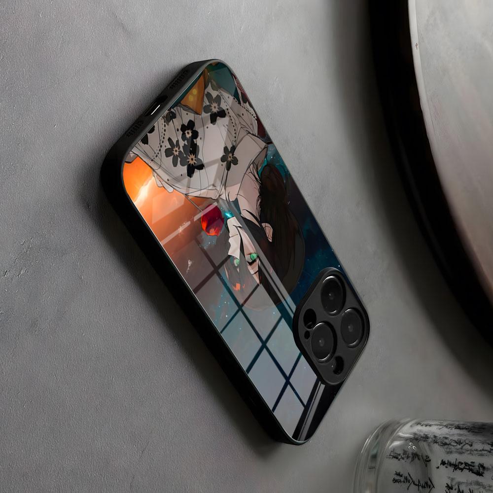 Reze Beauty Japan Anime Phone Case Glass For IPhone17 Air 16 15 17 14 Pro Max 13 12 Simple Style 11 X XS XR Plus For Samsung S 2