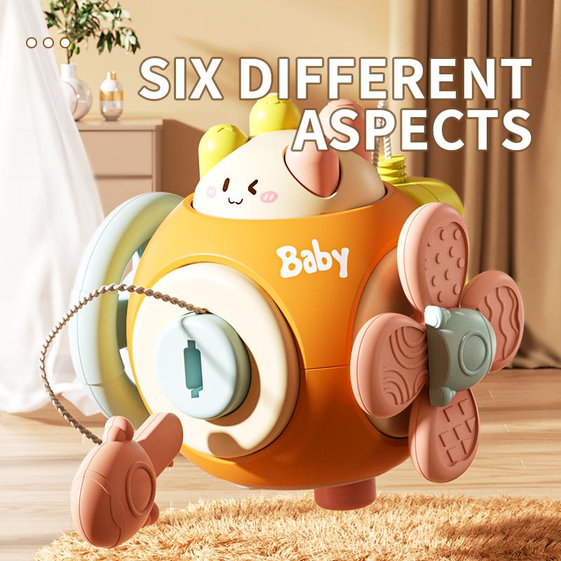 Kinderspielzeug Activity Ball Polyeder Kleinkind & Kleinkind Pädagogisch Multifunktional Kognitive Entwicklung Zubehör Farben Zufällig