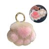 Cute Doll Faux Fur Keychain Animal Paw Plush Car Key Ring Bag Pendant Charms  Valentine's Day