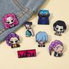 Broches de Metal de Caçadores de Demônios Kpop Desenho Animado Para Mulheres Pins de Lapela Acessórios de Fantasia Para Mochila Joias da Moda Presentes Para Amiga