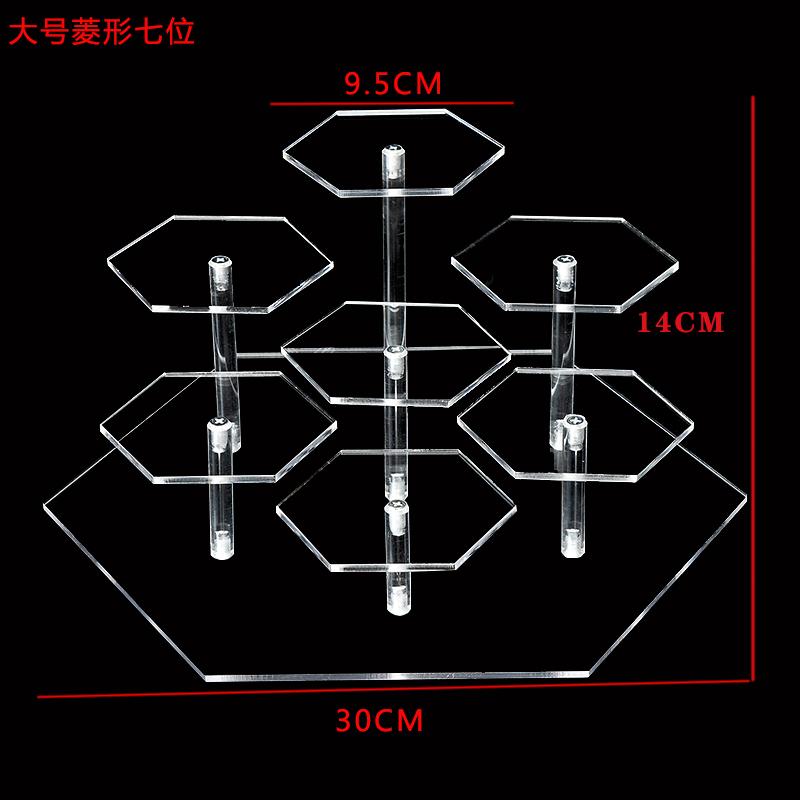 Acrylic Staircase Display Rack Doll Cosmetics Jewelry Display Stands Multi Functional Bedroom Bathroom Desktop Storage Rack
