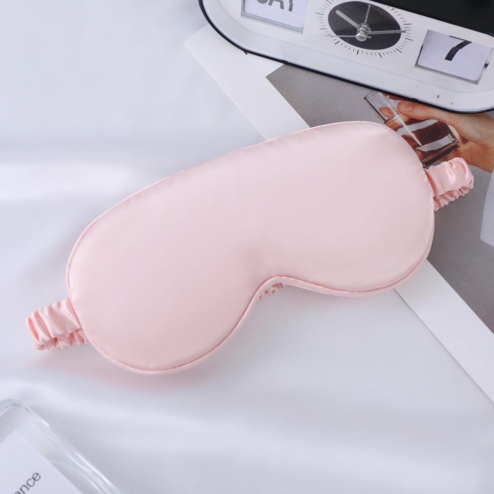 Double-Sided Mulberry Silk Eye Mask with Custom Logo - Light Blocking, Ideal for Travel