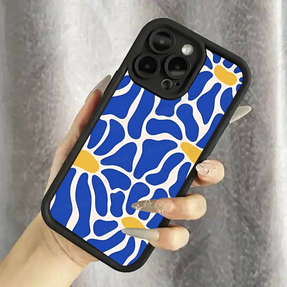 Abstract Flower Market Phone Case For IPhone 17 16 15 14 13 12 11 Air Plus Pro Max Soft Back Cover