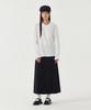 Covernat Woman Pleated Long Skirt Black